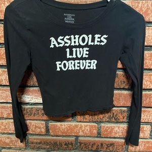 Alf long sleeve crop top